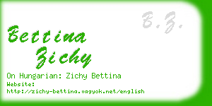 bettina zichy business card
